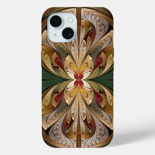 Coque Pour iPhone 15 Verre Abstrait brillant et croissant