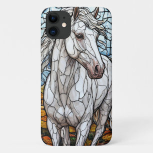 Case-Mate iPhone Case Verre Artistique de Style Cheval Blanc Élégant