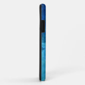 Coques Case-Mate iPhone Verre bleu Aqua (Dos/Droite)