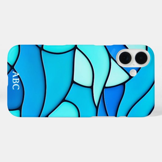 COQUES Case-Mate iPhone VERRE BLEU VARIÉ (Verso (horizontal))