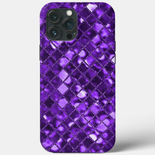 Case-Mate iPhone Case Verre de mosaïque violet de Faux