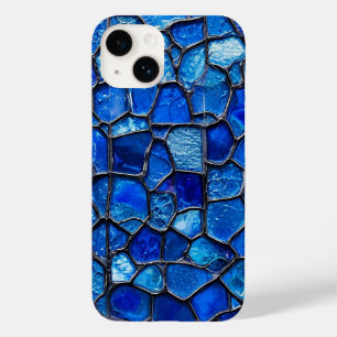 Coque Pour iPhone 14 Verre de Venise Bleu Style Vénitien Élégant