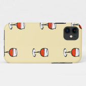 Coques Case-Mate iPhone Verre de vin sur orange (Dos (Horizontal))