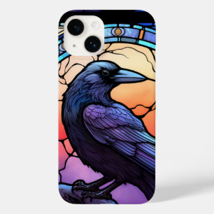Coque Pour iPhone 14 Verre Éffrayant Raven