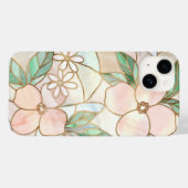 Coques Case-Mate iPhone Verre floral délicat (Verso (horizontal))