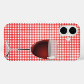 Coques Case-Mate iPhone Verre Rouge Sur En vichy (Verso (horizontal))
