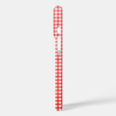 Coques Case-Mate iPhone Verre Rouge Sur En vichy (Verso / Gauche)