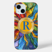 Coques Case-Mate iPhone Verre solaire céleste Monogramme (Verso)