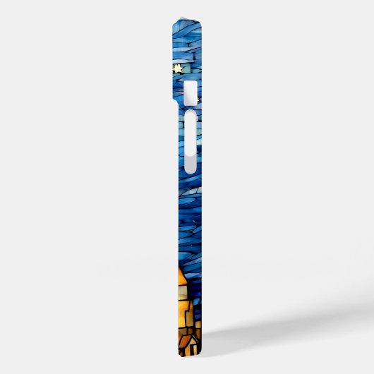 Coques Case-Mate iPhone Verre tendu Chat noir Starry nuit (Verso / Gauche)