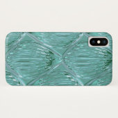 Coques Case-Mate iPhone Verre turquoise motif d'art abstrait (Dos (Horizontal))