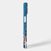 Coques Case-Mate iPhone Verre Turquoise orange abstrait (Verso / Droite)