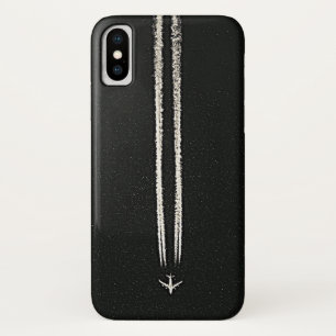 Coque Case-Mate Pour iPhone Vers le haut de dans le Contrail de ciel/avion de
