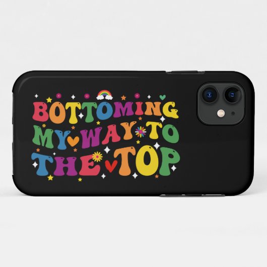 Coques Case-Mate iPhone Vers Le Mois Gay pride Supérieur (Dos (Horizontal))