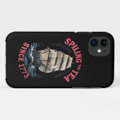 Coques Case-Mate iPhone Verser le thé depuis 1773 4 juillet (Dos (Horizontal))