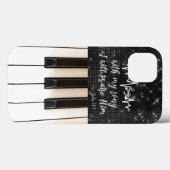 Coques Case-Mate iPhone Verset biblique avec touches de piano (Verso (horizontal))