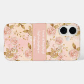 Coques Case-Mate iPhone Verset Biblique Floral (Verso (horizontal))