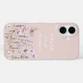 Coques Case-Mate iPhone Verset biblique floral (Verso (horizontal))