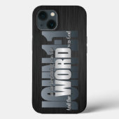 Coques Case-Mate iPhone Verset biblique - Jean 1:1 (Verso)