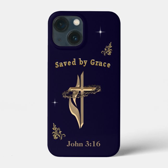 Coques Case-Mate iPhone Verset biblique sauvé par Grace (Verso)
