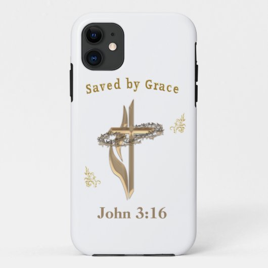 Coques Case-Mate iPhone Verset biblique sauvé par Grace (Dos)
