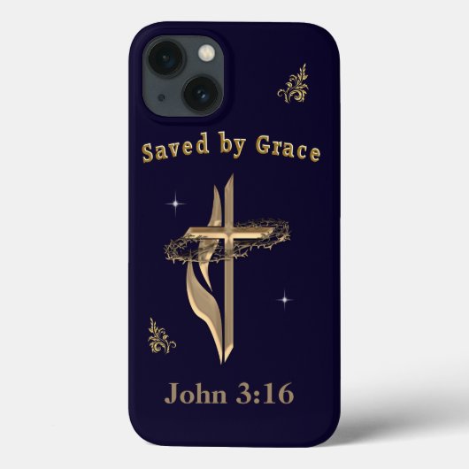 Coques Case-Mate iPhone Verset biblique sauvé par Grace (Verso)