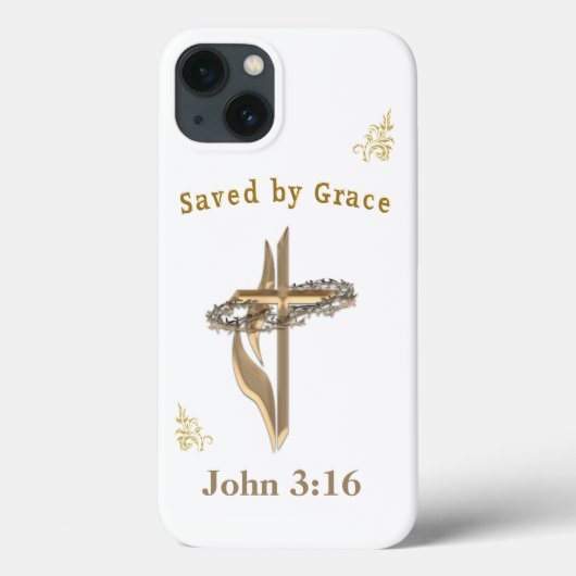 Coques Case-Mate iPhone Verset biblique sauvé par Grace (Verso)
