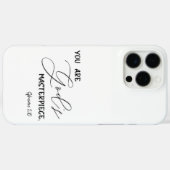 Coques Case-Mate iPhone Verset de la Bible moderne (Verso (horizontal))
