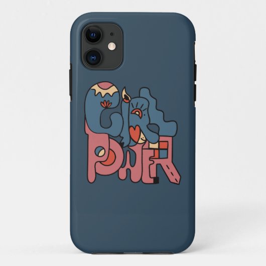 Coques Case-Mate iPhone Version Fille Power Dark (Dos)