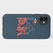 Coques Case-Mate iPhone Version sombre de Girl Power (Dos (Horizontal))