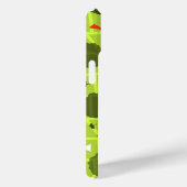 Coques Case-Mate iPhone Vert à motifs (Verso / Droite)