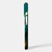 Coques Case-Mate iPhone Vert Abstrait doré géométrique (Verso / Gauche)