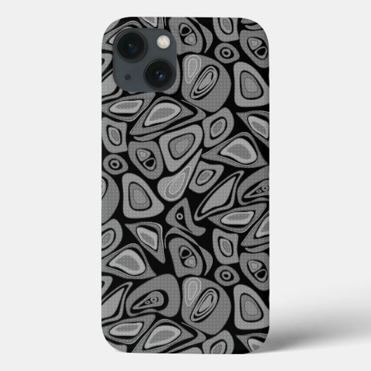 Coques Case-Mate iPhone Vert, abstrait, rétro (Verso)