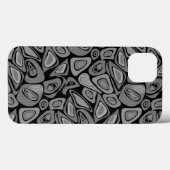 Coques Case-Mate iPhone Vert, abstrait, rétro (Verso (horizontal))