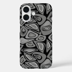 Coques iPhone 16 Vert, abstrait, rétro