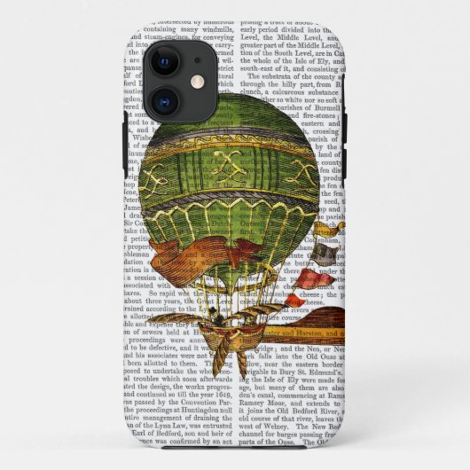 Coques Case-Mate iPhone Vert ballon à air chaud (Dos)