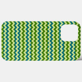 Coques Case-Mate iPhone Vert bleu Chevron Zigzag (Verso (horizontal))