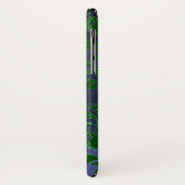 Coques Case-Mate iPhone VERT BLEU DAMASK MONOGRAMME EN PIERRE DE GEMME Flo (Dos/Gauche)