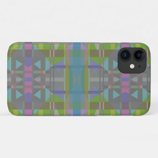 Coques Case-Mate iPhone Vert bleu violet géométrique (Dos (Horizontal))
