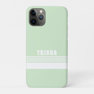 Case-Mate iPhone Case Vert citron vert moderne classique rayures prépa