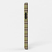 Coques Case-Mate iPhone Vert clair et plaid violet (Dos/Droite)