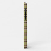 Coques Case-Mate iPhone Vert clair et plaid violet (Dos/Gauche)