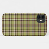 Coques Case-Mate iPhone Vert clair et plaid violet (Dos (Horizontal))