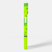 Coques Case-Mate iPhone Vert Cool Moderne Monogrammé (Verso / Droite)