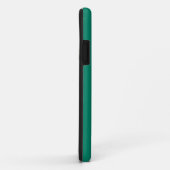 Coques Case-Mate iPhone Vert émeraude foncé Bleu couleur solide Design (Dos/Droite)
