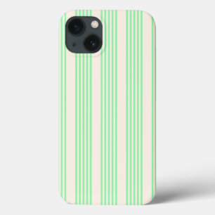 Case-Mate iPhone Case Vert et beige cinq rayures motif
