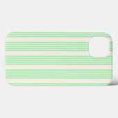 Coques Case-Mate iPhone Vert et beige cinq rayures motif (Verso (horizontal))