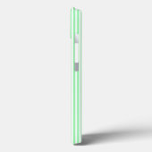 Coques Case-Mate iPhone Vert et blanc cinq bandes motif (Verso / Gauche)