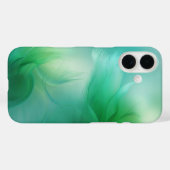 Coques Case-Mate iPhone Vert et bleu dégradé Abstrait (Verso (horizontal))