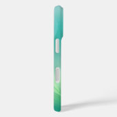 Coques Case-Mate iPhone Vert et bleu dégradé Abstrait (Verso / Droite)
