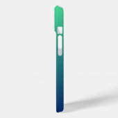 Coques Case-Mate iPhone Vert et bleu foncé personnalisé (Verso / Gauche)